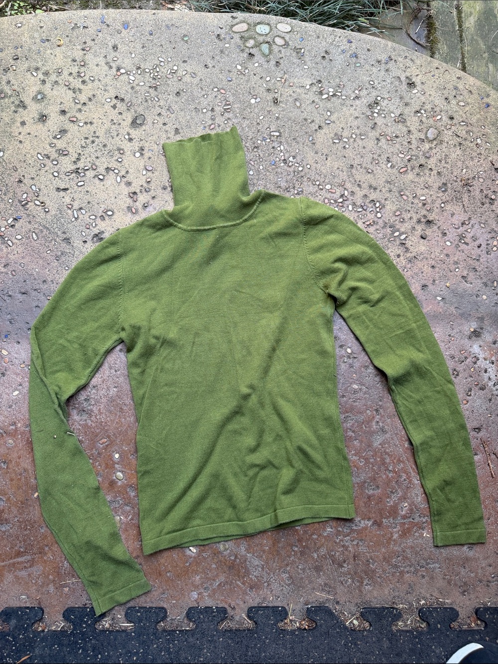 BCBG Olive Green Turtleneck Sweater